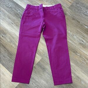 Magenta Straight-Leg Capri